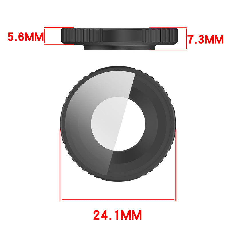 LOKEKE Compatible with DJI Osmo Action 6 UV Filter Cap Protector, Aluminum Alloy & Optical Tempered Glass Protective Case Cover Shell Guard Cap Compatible with DJI Osmo Action 6 Filter Lens