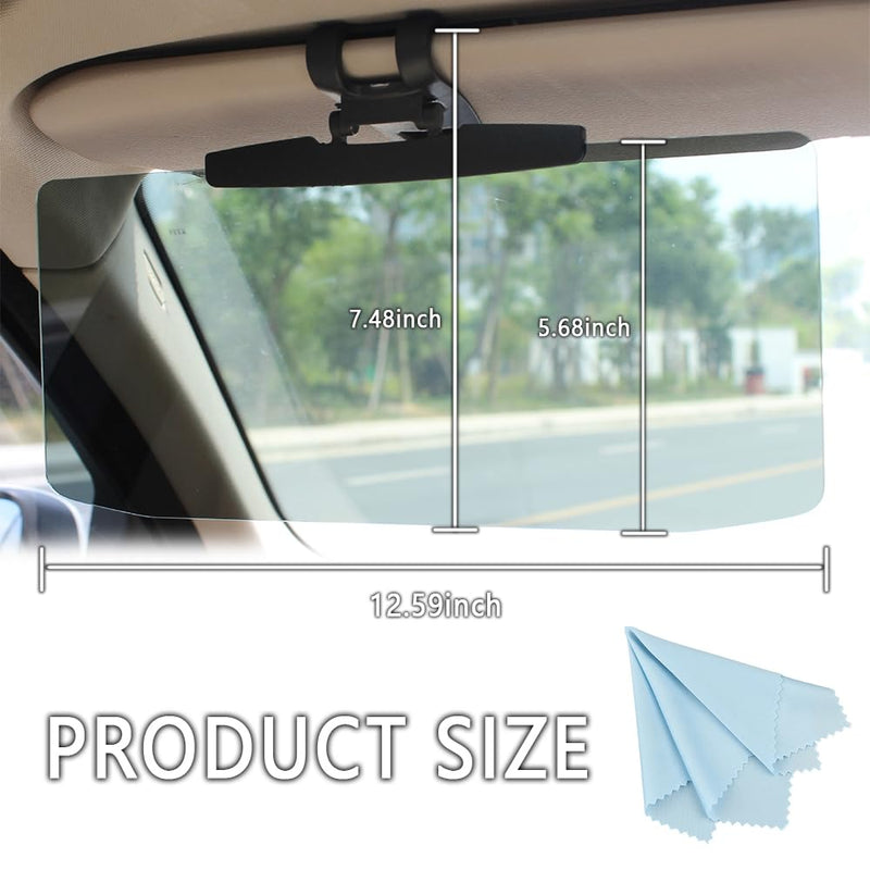 HD Visor Sunshade Extender for Car,72.5% Strong-Light Blocking Rate - Anti-Glare Car Visor Protect from Sun Glare, Snow Blindness and UV Rays (1Pcs) 1Pcs