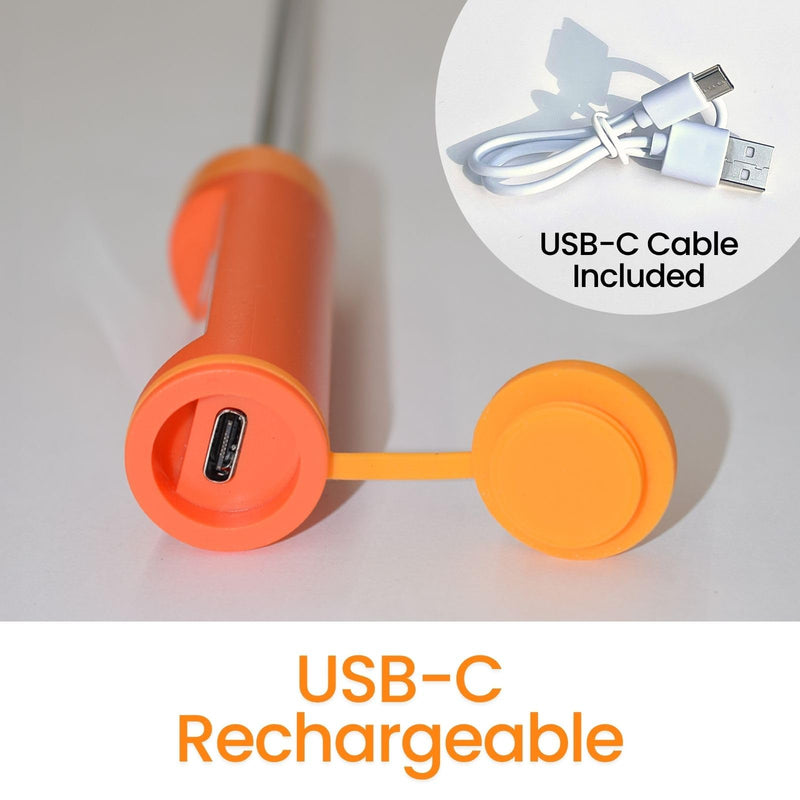 AI Bluetooth Candy & Meat Thermometer with 20+ Presets, Smart Alerts via App (Type-C Rechargeable) Digital Instant Reading for Candy Making, BBQ, Deep Frying, & Liquids, 8" Long Probe,CT180-BT Bluetooth VER