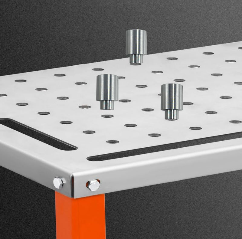 Welding Table Fixture Pins 12 Pcs 5/8 x 1 x 1.5 Stop Alignment Aluminum Accessories Square Quick Setup Fixturing Kit