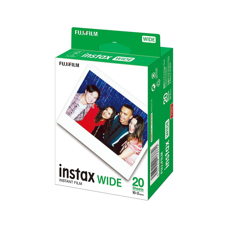 Fujifilm Instax Wide Instant Film, 2-Pack (White) White Old Packaging