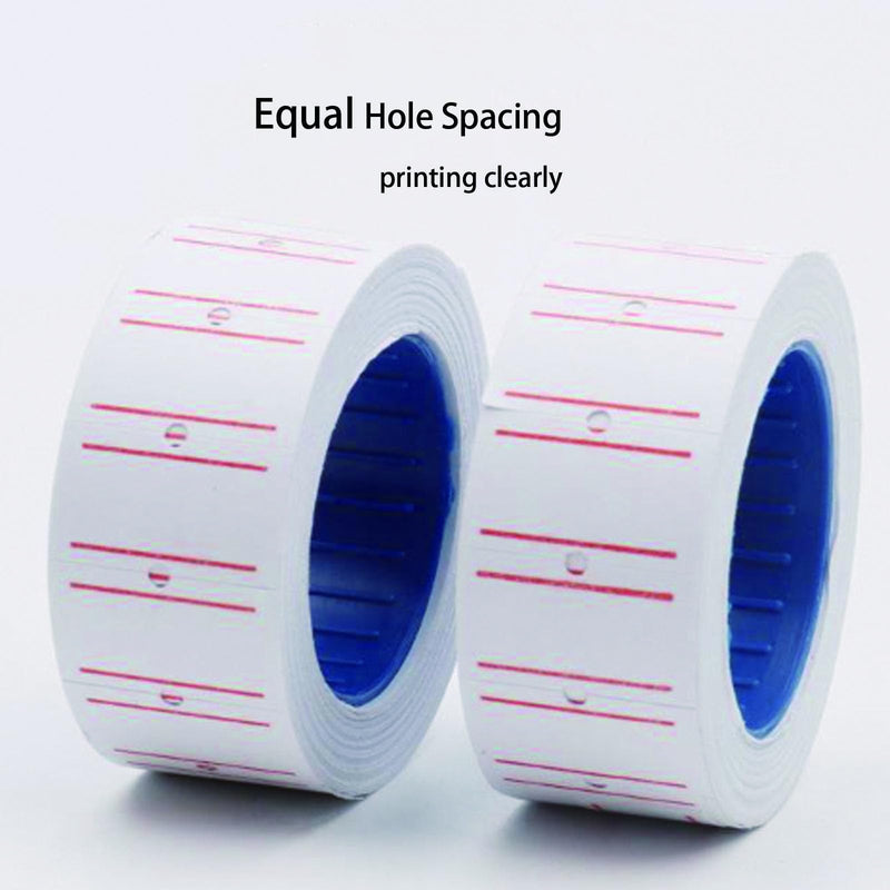 1,5000PCS Price Gun Labels 30 Rolls Price Labels for MX-5500 Label Gun, White Price Stickers Plus Extra 3Pcs Price Gun Refill Ink Roll
