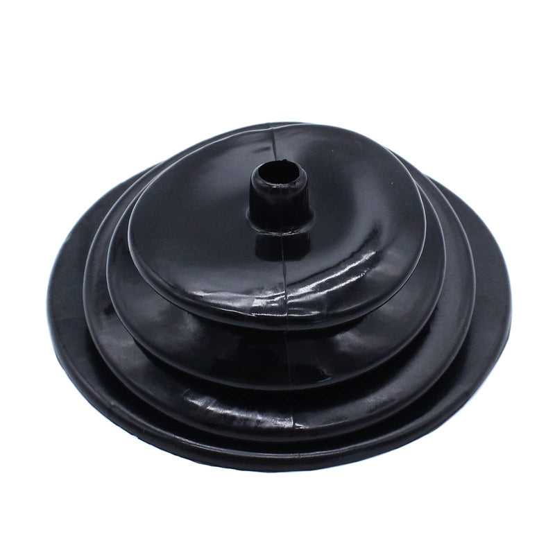 Shifter Boot Small Round Black Rubber 5.250" Round Plate