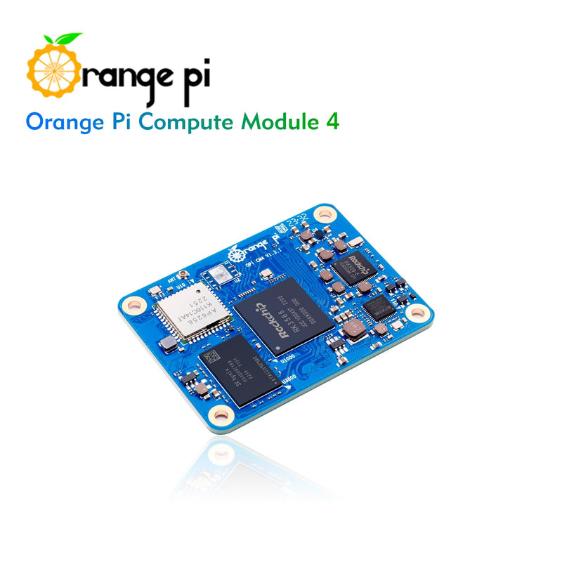 Orange Pi CM4 8G64GB RK3566 Quad Core 64 Bit Single Board Computer, Compute Module 4 with 64GB eMMC 1.8 GHz Frequency Wi-Fi & Bluetooth 5.0 Integrated RKNN NPU AI Accelerator (CM4 8G64G)