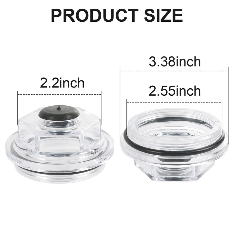 Oil Bath Dust Caps Compatible with Dexter 6k - 8K 8-218, 8-219 General Duty Axles Built After 1989 for Dexter 6K 7K 8K 2.75" Threads Trailer Axle Plastic Cover 21-35 23-29 Oil Caps K71-038-00 (4PCS） 4PCS Oil Caps