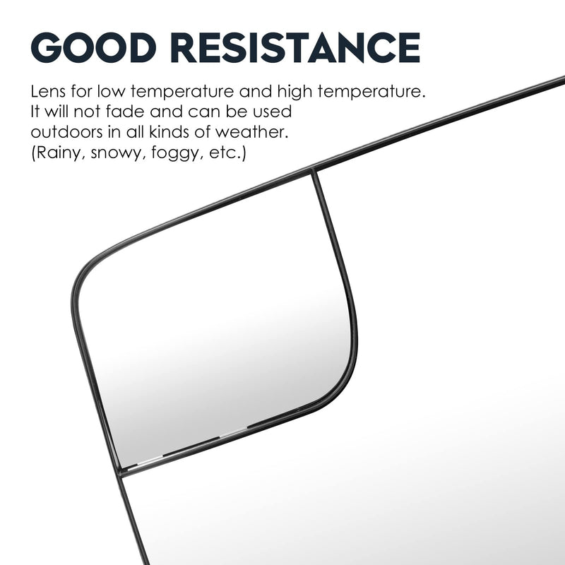 Driver Left Side Power Heated Mirror Glass for 2011-2014 Ford F-150 with Rear Holder, Blind Spot Convex Side View Mirror, Replace for BL3Z-17K707-E Driver Side(Left)