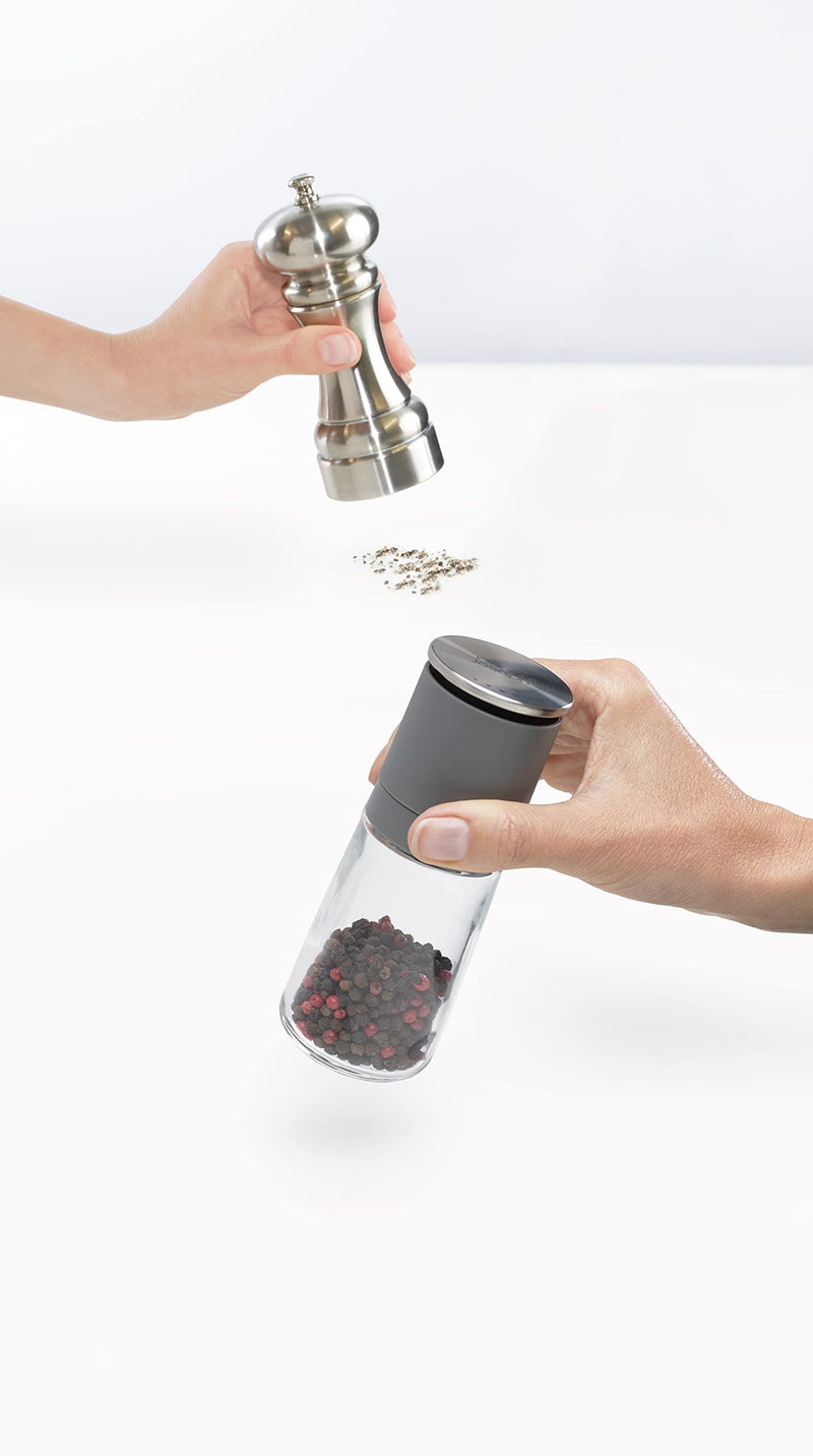Joseph Joseph Salt and Pepper Grinder Set - Black/Grey