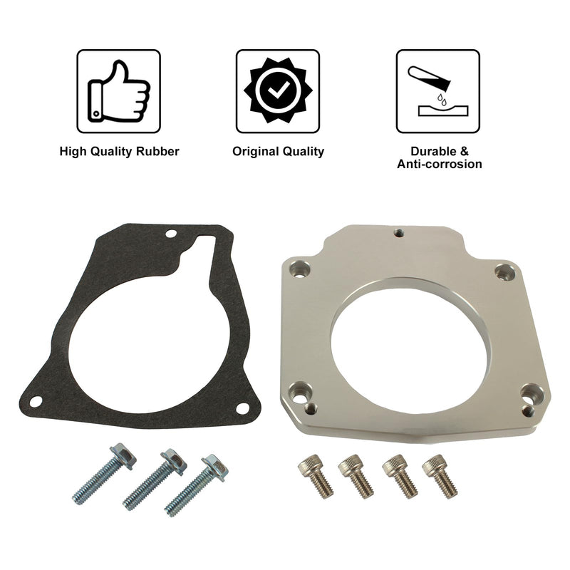 LS3 4 Bolt Intake to LS1 3 Bolt Throttle Body Adapter for Drive By Wire 551567 Compatible with TB DBW LS2 LH6 L92 L76 LY2 LY5 LY6 LC9 LFA LH8 LMG L98 L9H L20 L94 LZ1 L99 L96 LC8 L77