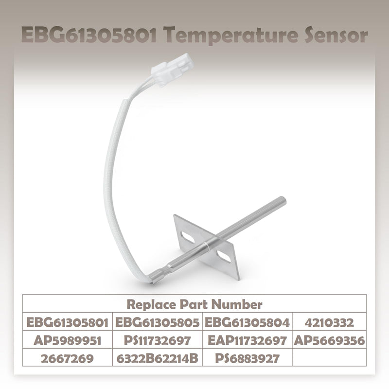 EBG61305801 Oven Range Temperature Sensor Probe Compatible with LG LRE30453ST LREL6323S LREL6325F Ovens, Replace EBG61305805 4210332 AP5989951 PS11732697 EAP11732697