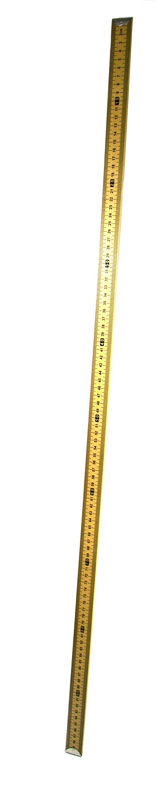 EISCO Double Sided Meter Stick - Hardwood Metric Meter Stick, Horizontal Reading & Protective Metal Ends