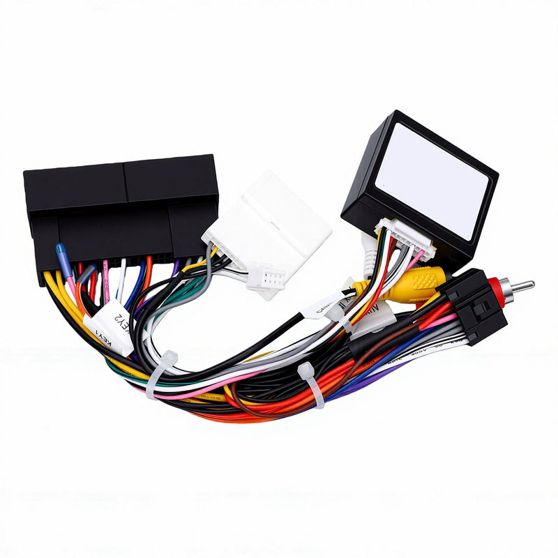 16pin Car Stereo Power Wiring Harness and CANBUS Box Replacement for Elantra 2016-2018 Santa Fe 2013-2017 2010-2015