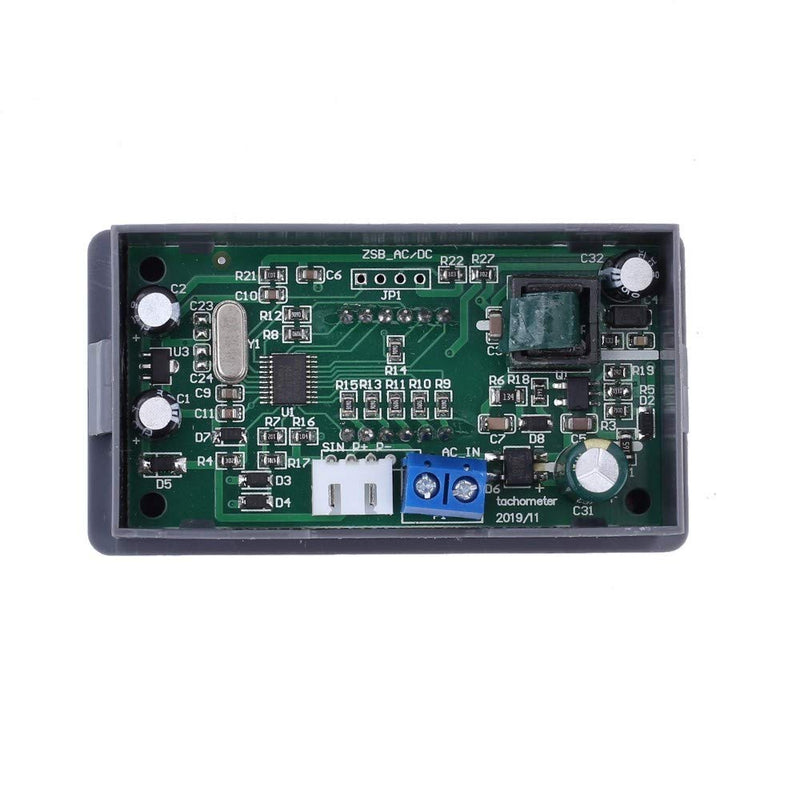 DONGKER Digital LED Tachometer,AC 110V 220V 4Bit Digital Speed Meter High Precision RPM Speed Meter with Proximity Switch Sensor