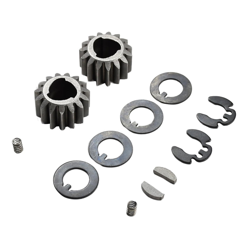 Pinion Gear Kit 105-3040 Recycler Rear Wheel Gear Kit for Toro 22 Recycler Lawn Mower, 105-3040 Pinion Gear, 105-6840 Thrust Washer, 65-2720 Ring Clip, 39-9650 Compression Spring, 612066 Key