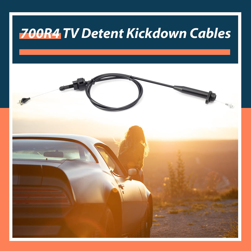 700R4 TV Detent Kickdown Cables 1982-92, 2004R 1981-90，K65552 T54450A 25519347 4L60 kickdown cable 25509824 25517312