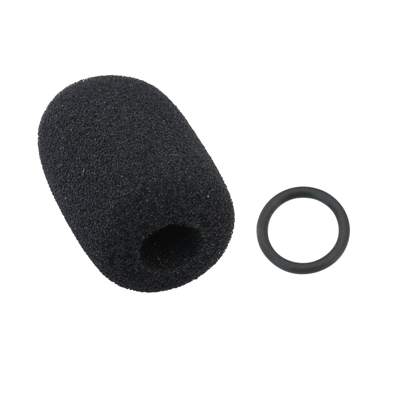 Headset Microphone Foam Covers Windscreen Replacement for Tactical Communication Headset Boom Mic (5 Pack & O-Rings)