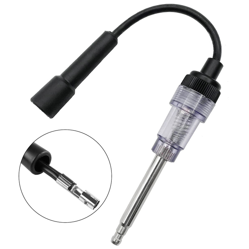 2PCS Spark Plug Tester, Engine Ignition Coil Tester Straight Boot Ignition Test Spark Plug Light Checker Automotive Spark Tester for Automotive Car Lawnmower Internal External Engine 2pcs