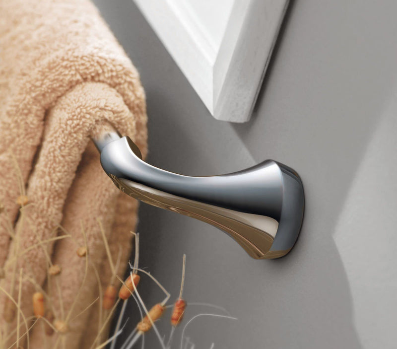 Moen YB2824BN Eva Collection Transitional 24-Inch Bathroom Single Towel Bar, Brushed Nickel 24 Inch 24" Towel Bar