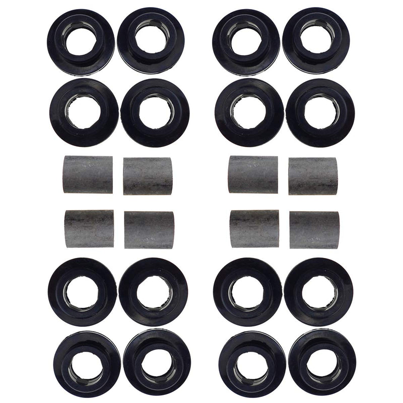 For Arctic Cat Shock Bushing Kit, Upper Lower Front Rear Shock Bushing for Arctic Cat 250 300 375 400 454 500 650, 21-0001