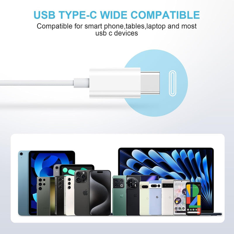 2 Pack-USB C Headphones for iPhone 17/16/15 Earbuds USB C Wired Earphones with Mic & Remote Control Noise Cancelling for 17/16/15 Plus/Air/Pro, Galaxy S25/S24/S23/S22/Ultra Note 10/20, Pixel 7/6/6a