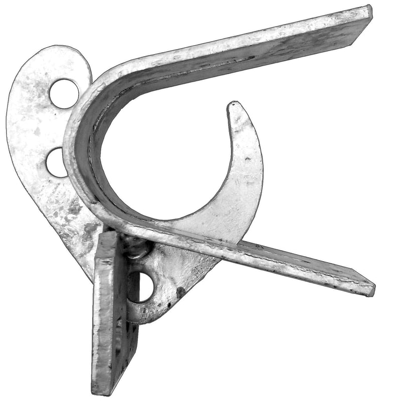 ROLLING OFFSET LATCH - LOCK N' LATCH: (for 1-5/8" to 1-7/8") Chain Link Fence Gate Offset Latch (Rolling, Sliding, or Cantilevered Gate Latch)