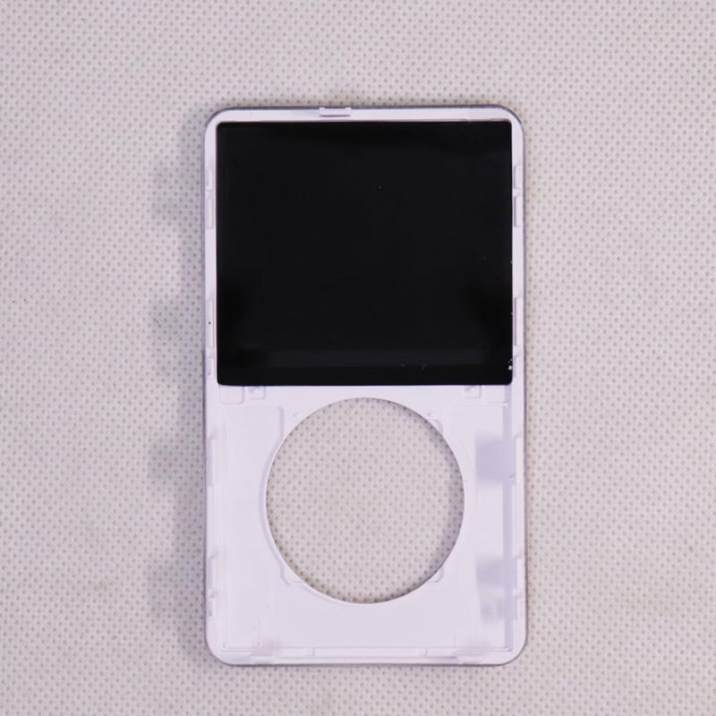 White faceplate with clickwheel with Button Key for iPod Video 5th gen 30GB 60GB 5.5th gen 30GB 80GB Plastic housing case White