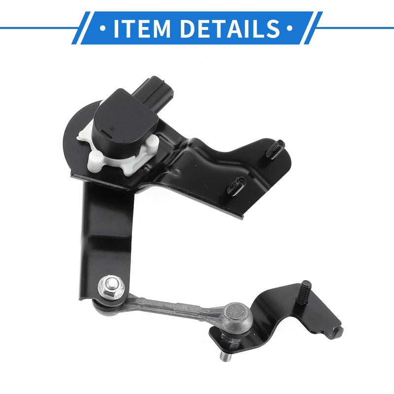 Air Suspension Ride Height Level Sensor Compatible for Subaru Outback Legacy 15-19, Durable ABS Plastic Black Rear Left Side Headlight Level Sensor