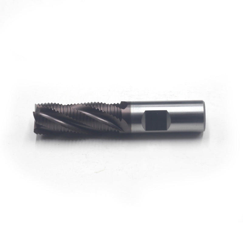 HFS(R) Roughing End Mill Square End Mill 4 Flute M42 8% Cobalt TiAlN for Steel 5/8" Dia. 5/8" Cutting Dia