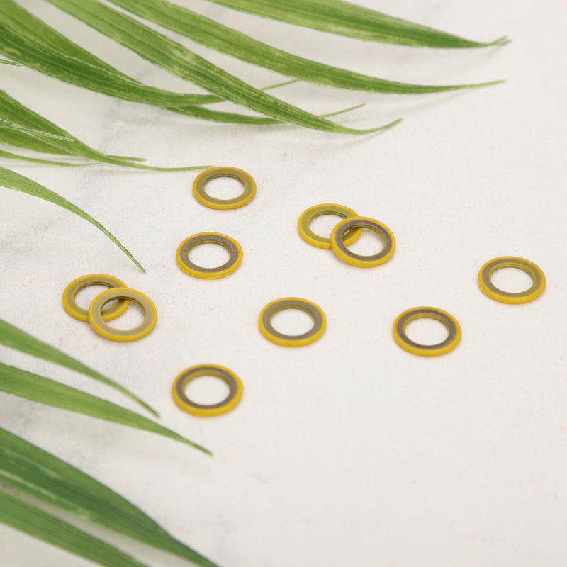10 x 26-830749 Gearcase Oil Drain Plug Gaskets Screw Washers, Lower Unit Seals for Mercury 115FS 150 EFI 4-Stroke and Mariner Outboard Engines and MerCruiser Star Drives Accessories