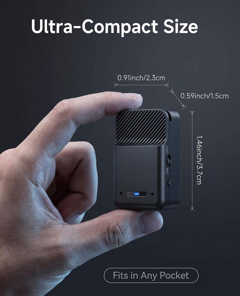 32GB mini Voice Recorder - Voice Activated Pocket Recording Device | digital voice recorder with Inline Remote earphone,Discreet Design,Long-Lasting 600mAh Battery,72-Hour Continuous Recording 32 GB