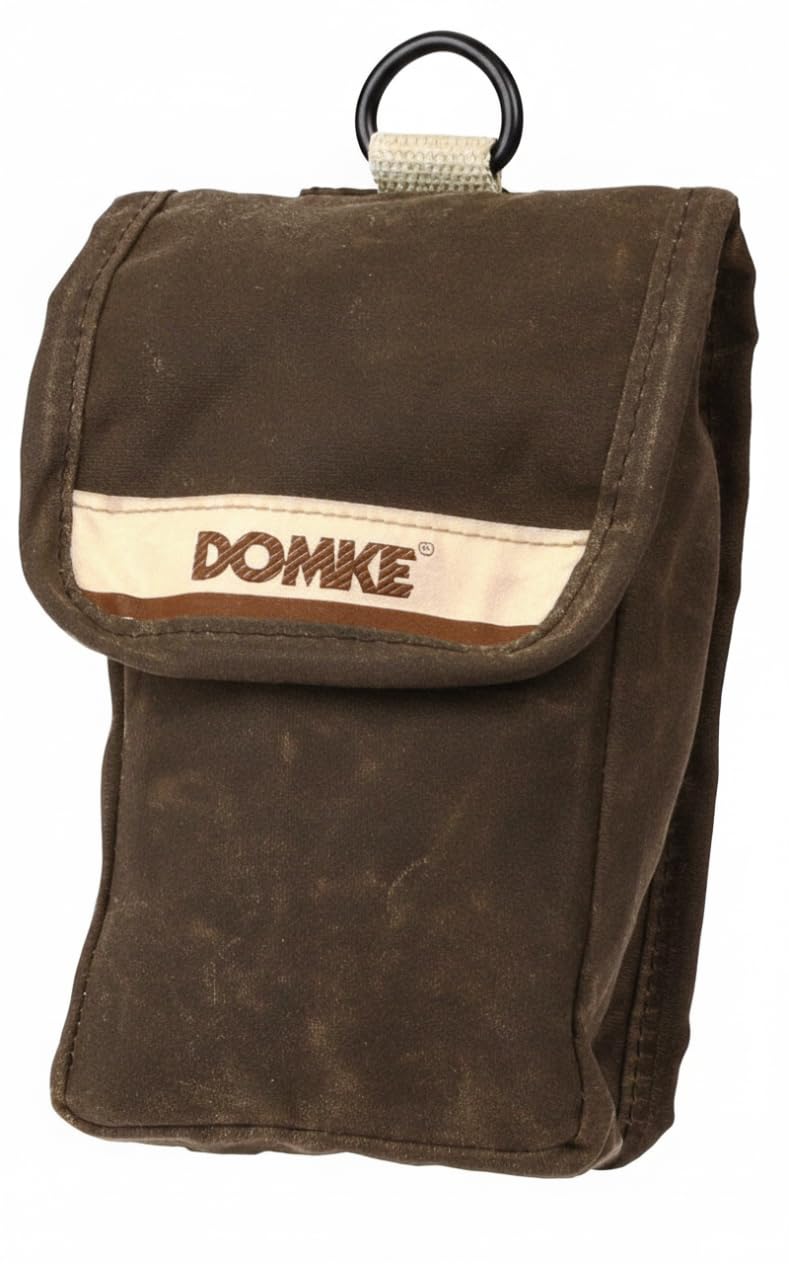 Domke F-901 Compact Camera and Accessory Pouch | RuggedWear Canvas, Brown