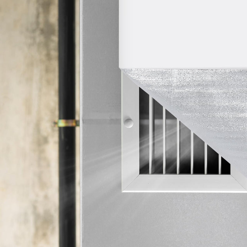 Attic Door Insulation Cover, Insulation Whole House Attic Fan Cover with Adhesive Veclro Strips for Ceiling Vent Fan Shutter, Fits up to 50.78 X 50.78 Inch, Easy Cut to Fit