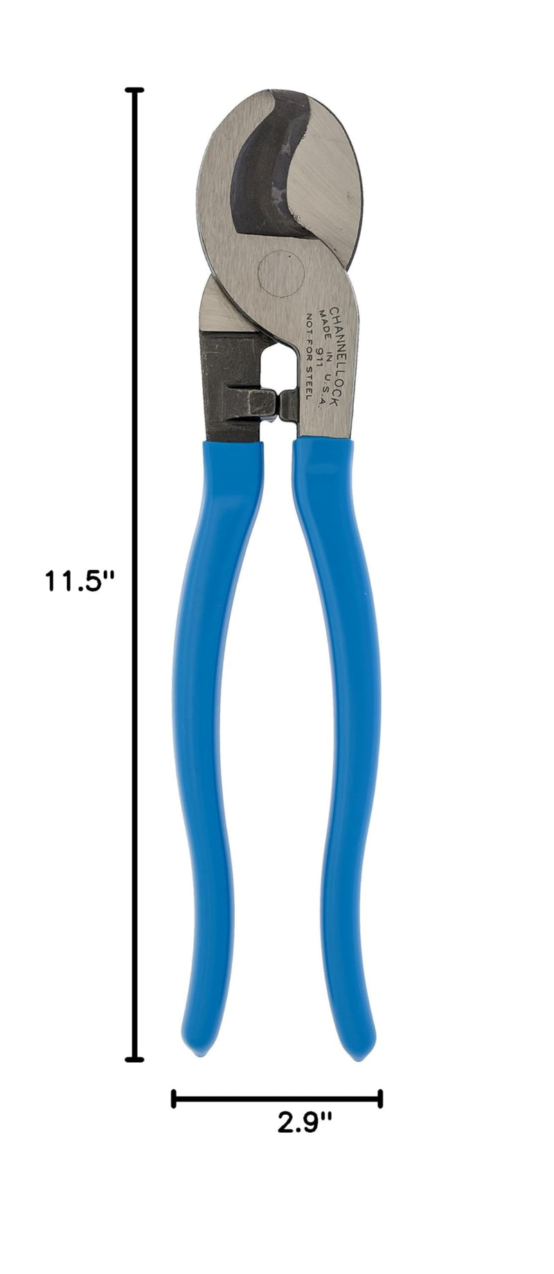 Channellock Cable Cutter 911 - High Carbon Steel Cable Cutting Tool - 9.5 In 9.5-Inch