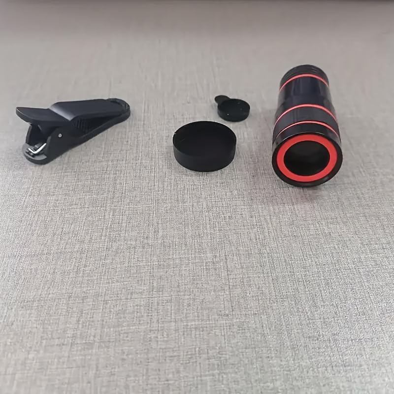1pc 8X Zoom Lens for Smartphones, PVC Clip-On Camera Lens with Special Effects, Universal Phone Photography Accessory, No App Required Easy Clip Design