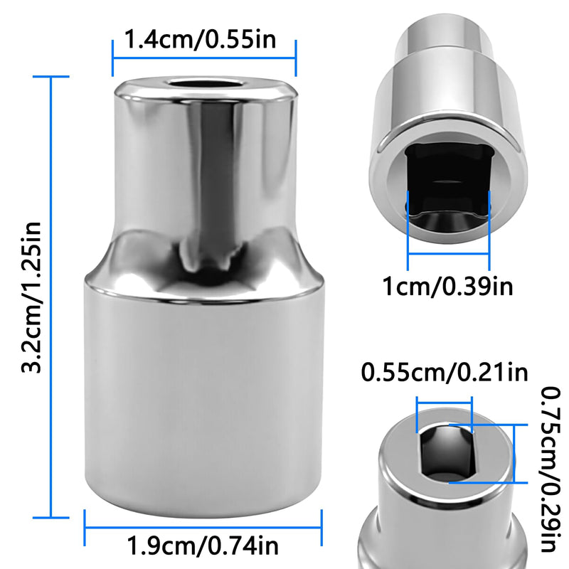 ZKTOOL 55mm×75mm Suspension Strut Housing Socket for Ford GM 3/8 inch Drive Shock Absorber Seat