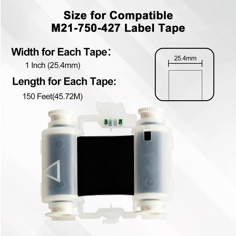 Compatible for Brady M7-R6000 Printer Ribbon - R6000 Series Halogen Free Ribbon for BMP71 Printers - Black, Roll of 150 Feet(1 Pack)(Note: Incompatible with BMP710/M710)