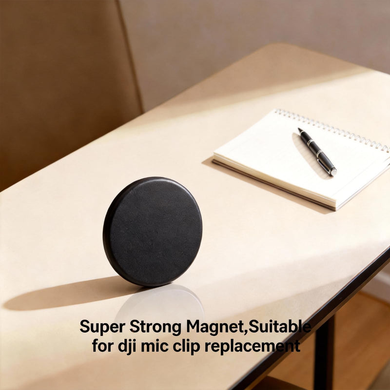 Replacement Mic Clip Magnet for DJI Mic, 2 Pack | For DJI Mic Mini/Mic 2/Mic 3 Wireless Transmitter, Magnetic Clip for Wireless Lavalier Microphone Adapters