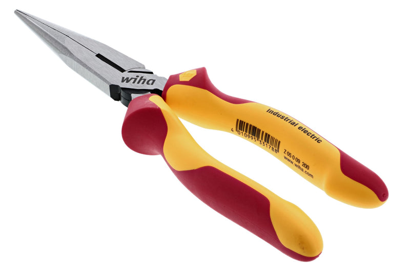 Wiha 32923 8-Inch Insulated Industrial Long Nose Pliers