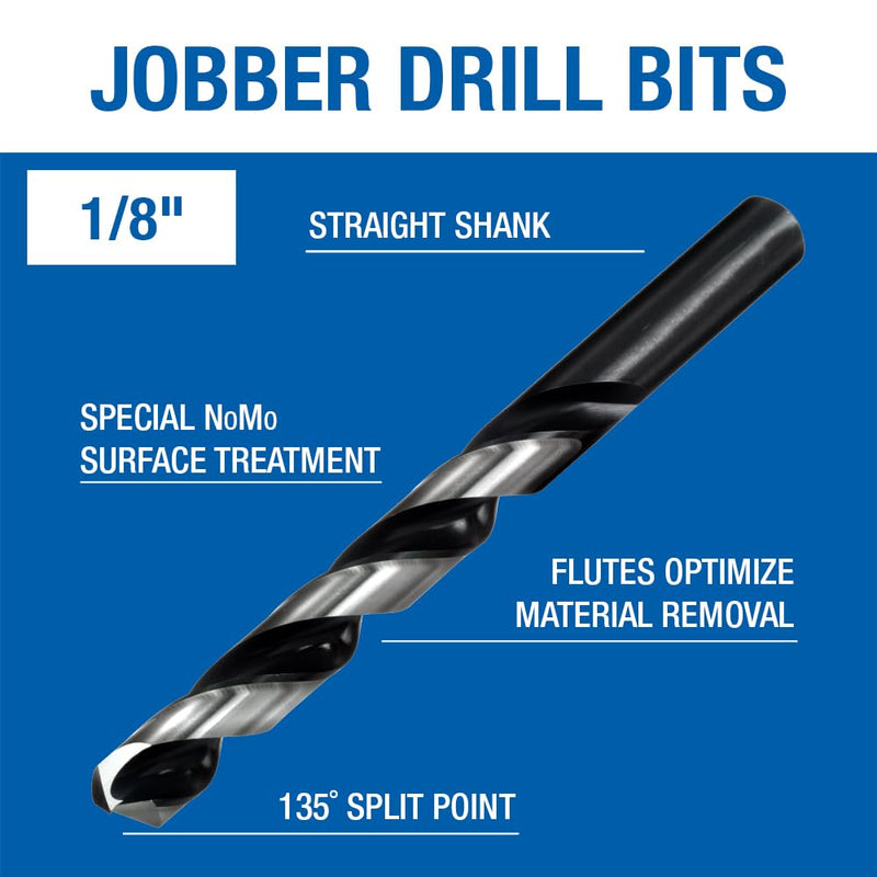 Champion Cutting Tool Brute Platinum XL5-1/8 Heavy Duty Jobber Drill Bits (12 per pack): Made In USA