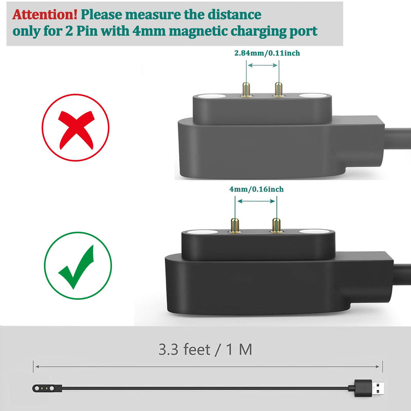 Mugust Gloryfit Smart Watch Charger, USB-C Magnetic Charging Cable for GloryFit T80 T70 T60 T50 P99 P98 Smart Watches