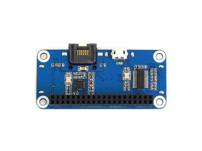 Waveshare Ethernet/USB HUB HAT, Compatible with Raspberry Pi 5/4B/3B/Zero/Zero W/Zero 2W/Pico/Pico W/Pico WH, 1x RJ45 Ethernet Port, 3X USB Ports