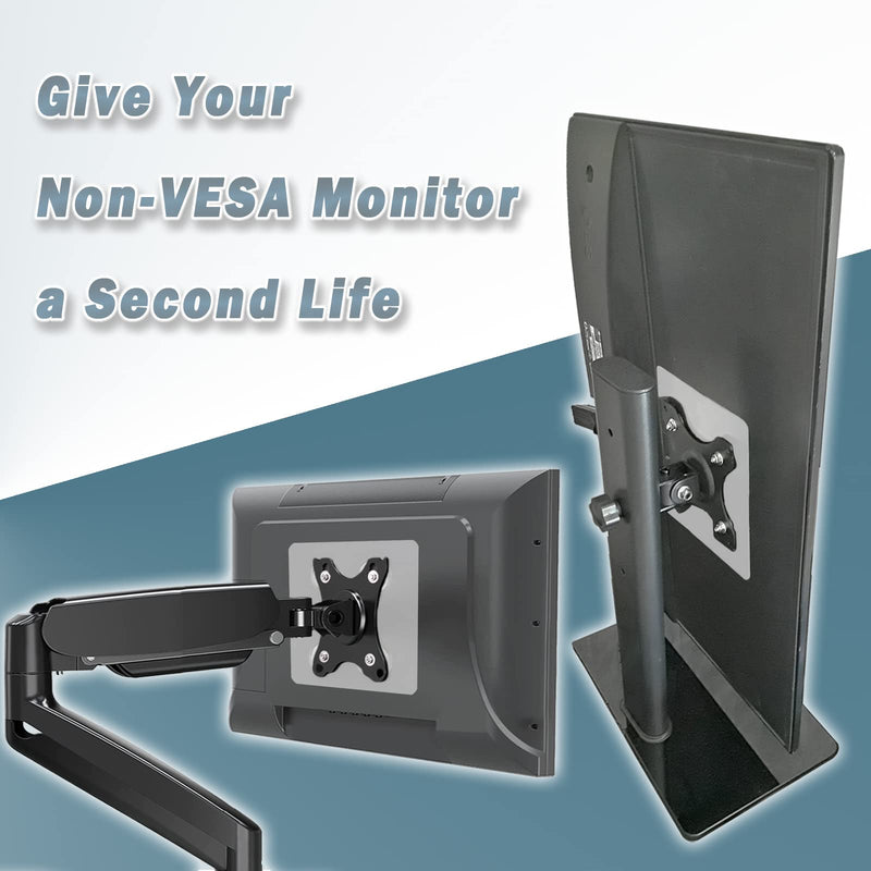 Universal Monitor VESA Mount Adapter for Non-VESA 13-27 inch Computer Monitors Tablets iPad VESA Mounting Arm Stand Bracket Kit 75X75mm… ALL IN ONE