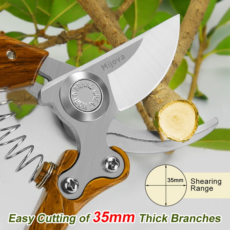 Garden shears, SK5 stainless steel plant shears, sharp garden shears, For pruning branches,shrubs and vines, Professional garden shears