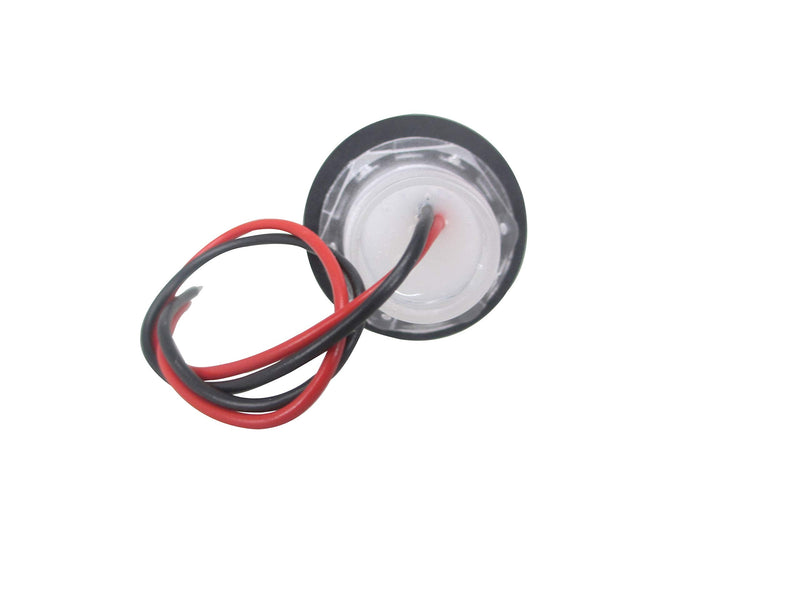 Pactrade Marine 4 Pieces Boat LED Livewell Round Button Blue Courtesy Light OEM Waterproof