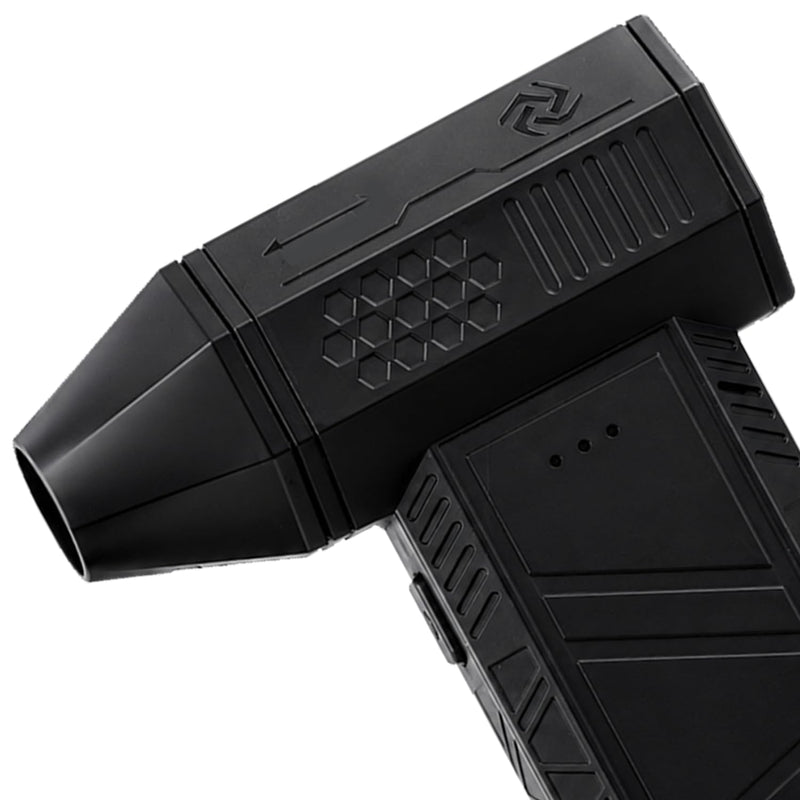 Electric Compressed Air Duster for Computers - 130,000 RPM High-Speed PC Cleaner - Portable Rechargeable Air Blower for Electronics, Keyboards, and Car Detailing - Includes 4 Nozzles
