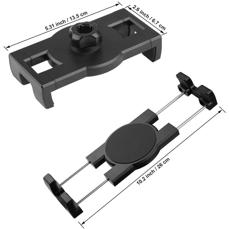 Tablet Holder Drilling Base iPad Mount for Desk/Truck/Car/Lorry/Boat/Vehicles Dashboard,360° Adjustable Aluminum Alloy Stand,Compatible with 4.7~12.9" iPad/e-Reader/Drivesmart GPS/iPhone Wall Mount Tablet Holder