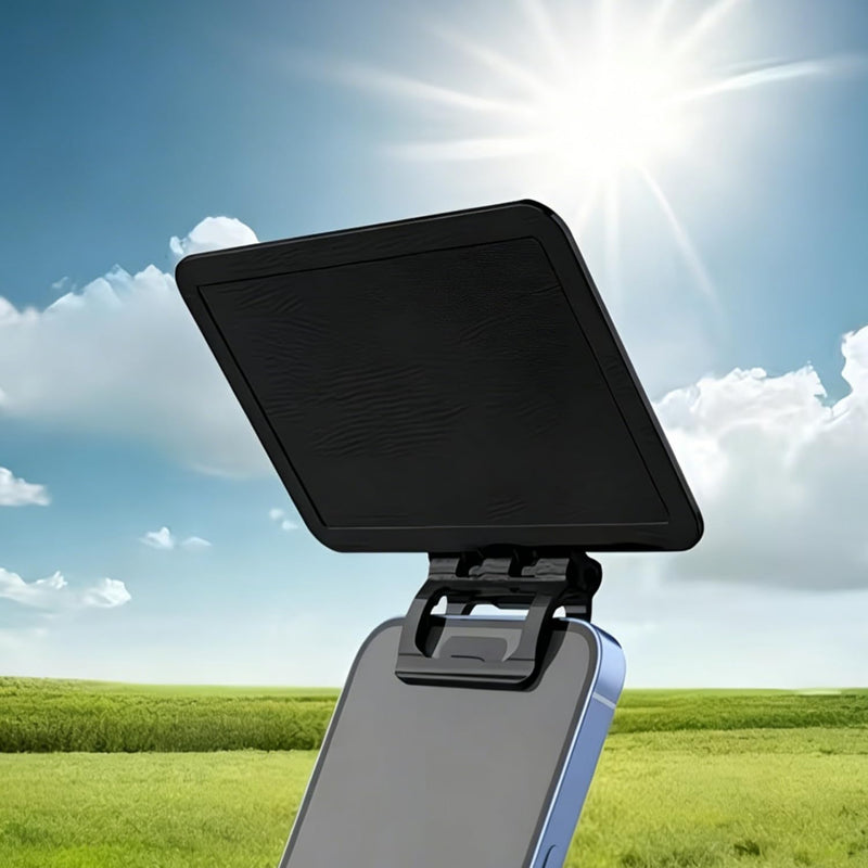 1Pc Universal Car Phone Sunshade Cover - Anti-Glare Anti-Reflection Adjustable Clip-On Shade for All Smartphones, Blocks Sun Glare for Clear Navigation View