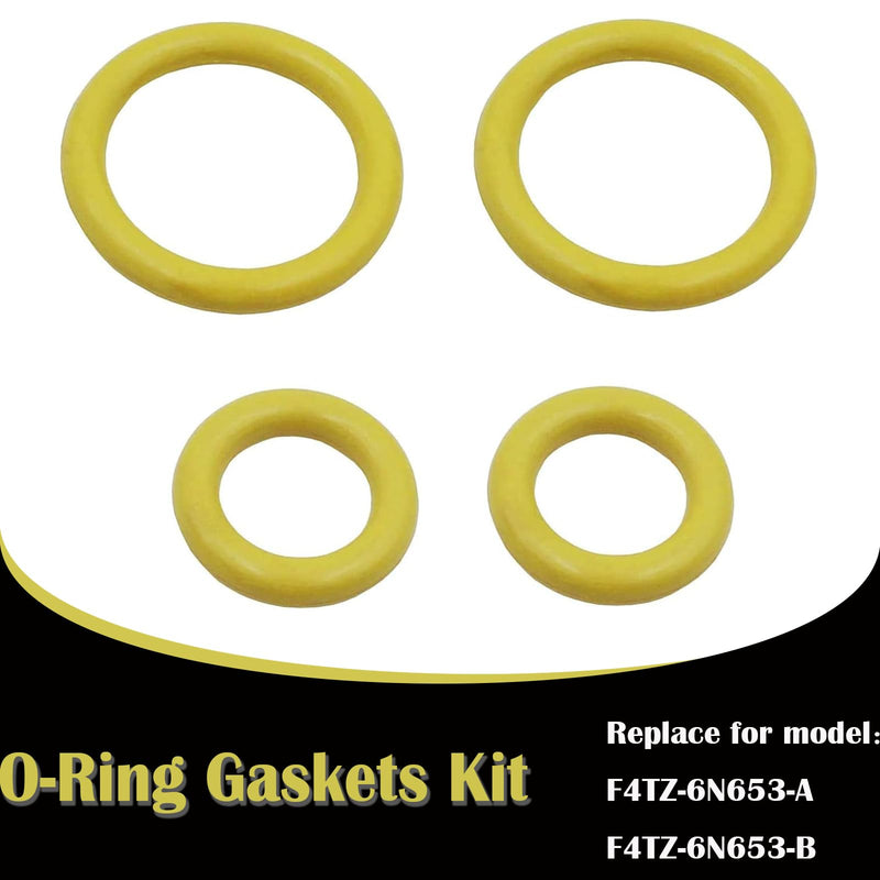for Ford 1994-2003 7.3L Powerstroke Diesel 72468 Turbo Mounting Gasket Set & Turbo Pedestal O-Ring Seal Gaskets F4TZ-6N653-A F4TZ-6N653-B