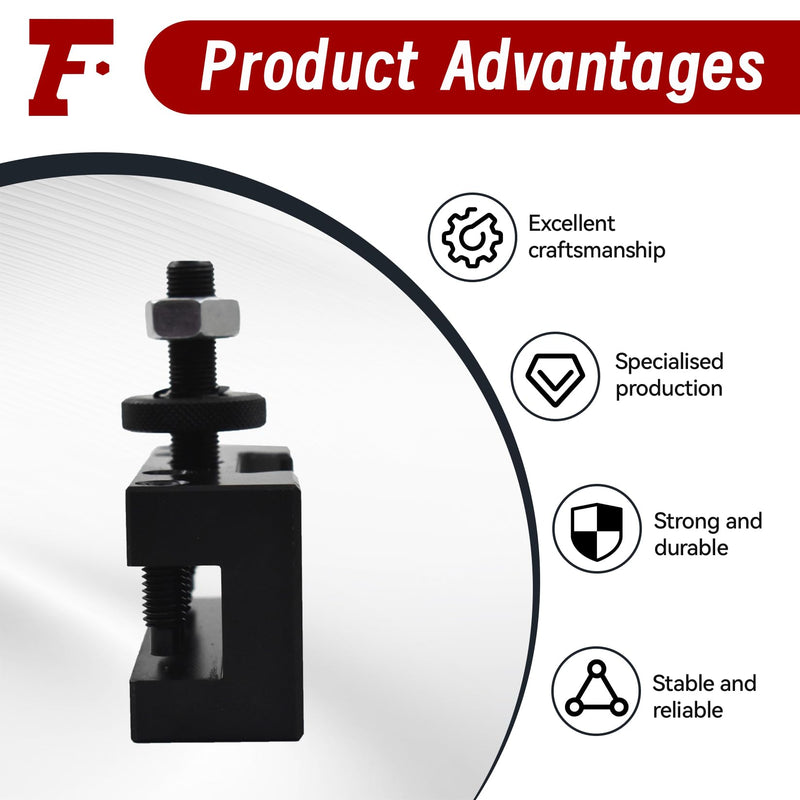 findmall BXA 250-201 T Quick Change Tool Post Holder BXA #1 T Turning and Facing Holder Fit for 3/4 Inch Turning Tools