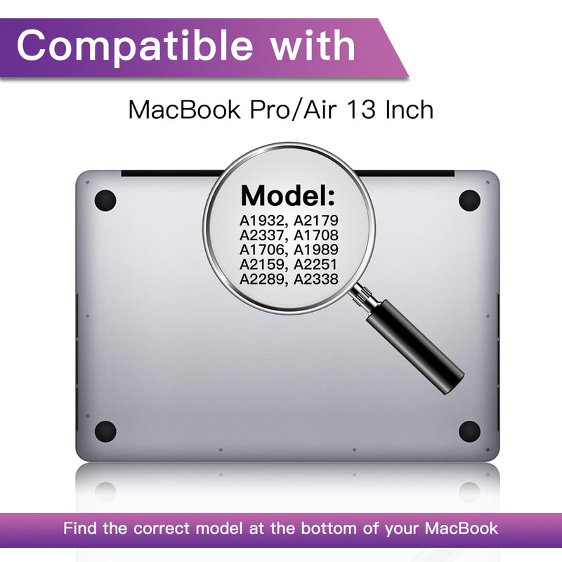 LILIONGTH Privacy Screen Compatible with MacBook Air 13" (2018-2021, M1) & MacBook Pro 13" (2016-2022, M1, M2) - Removable Privacy Filter and Anti-Blue Light Protector