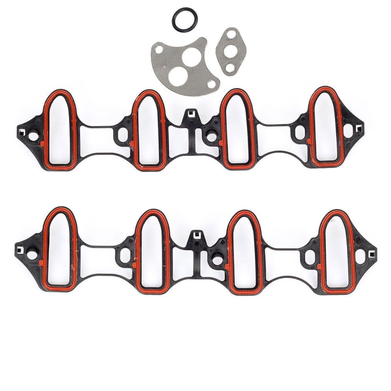 Intake Manifold Gasket Ms92211 Ms18007 Ms4657 Ms16340 Compatible with Tahoe 00-03 5.3l 4.8l Silverado/Sierra 01-03 6.0L Silverado/Sierra/Yukon XL/Suburban/Avalanche 1500 02 03 5.3L